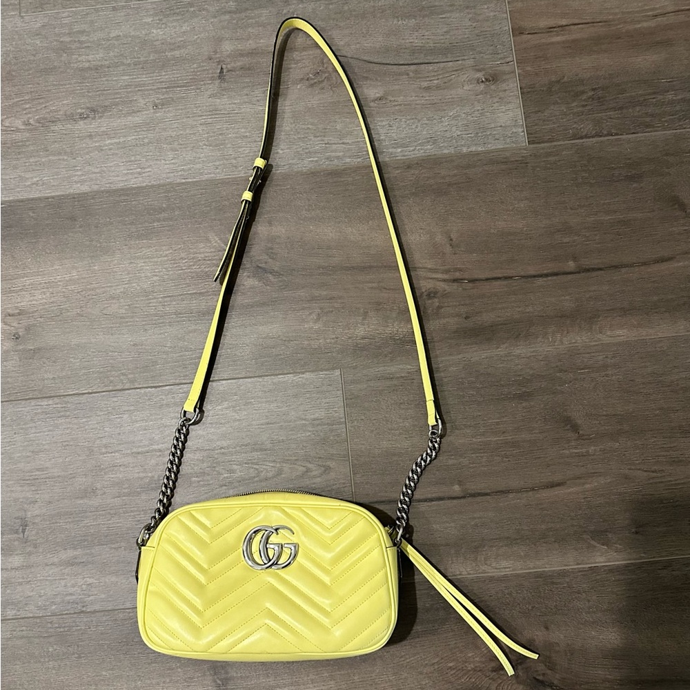 Gucci GG Marmont small shoulder bag - Banana
